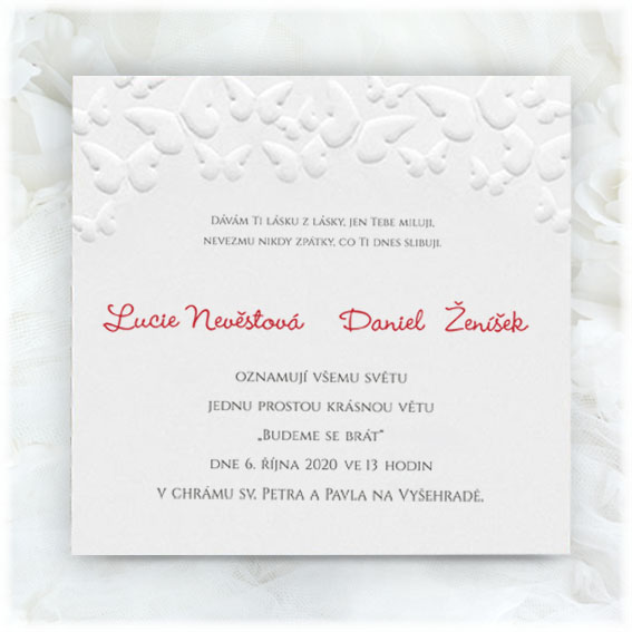 Butterflies Wedding Invitation