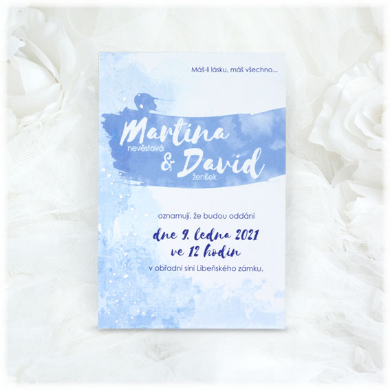 Winter wedding invitation