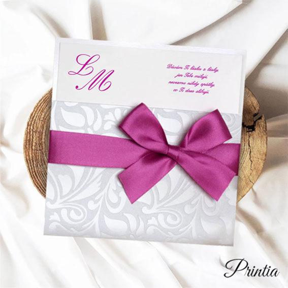 Luxury Wedding Invitations with ribbon