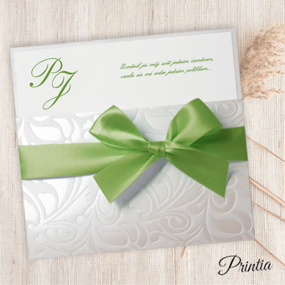 Luxury Wedding Invitations with Ribbon