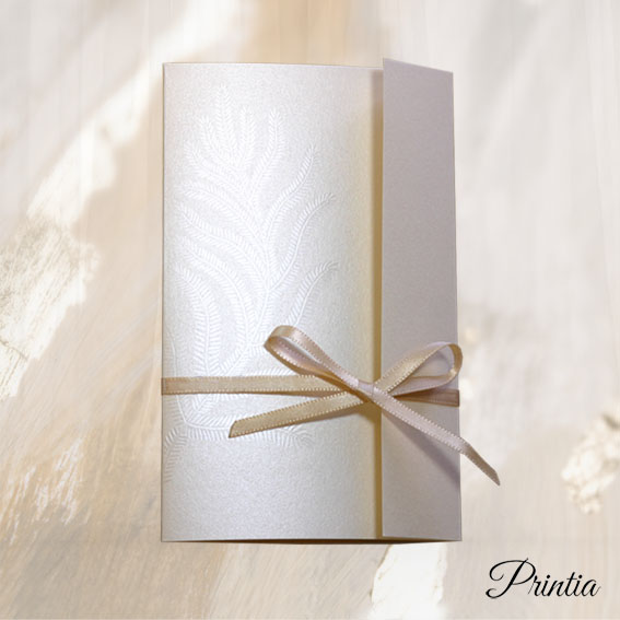 Luxury Wedding Invitations with feather