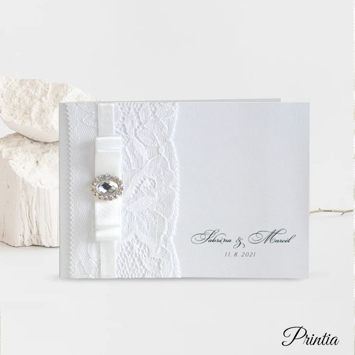 Lace wedding invitations