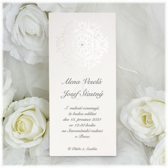 Modern simple wedding invitation