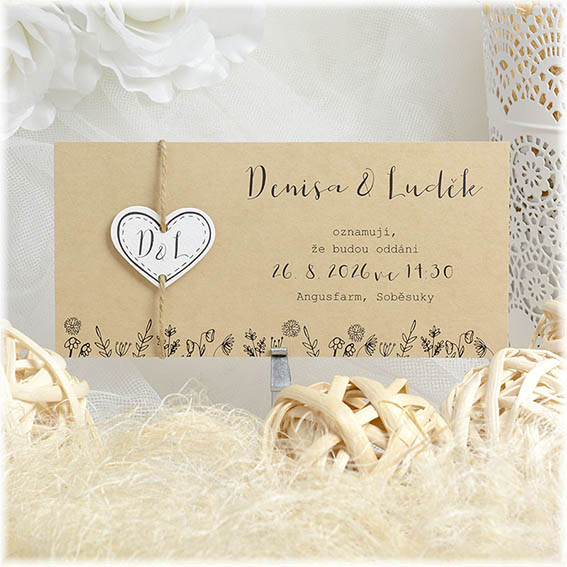 Rustic Wedding Invitation 