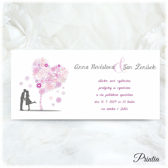 Spring wedding invitation 