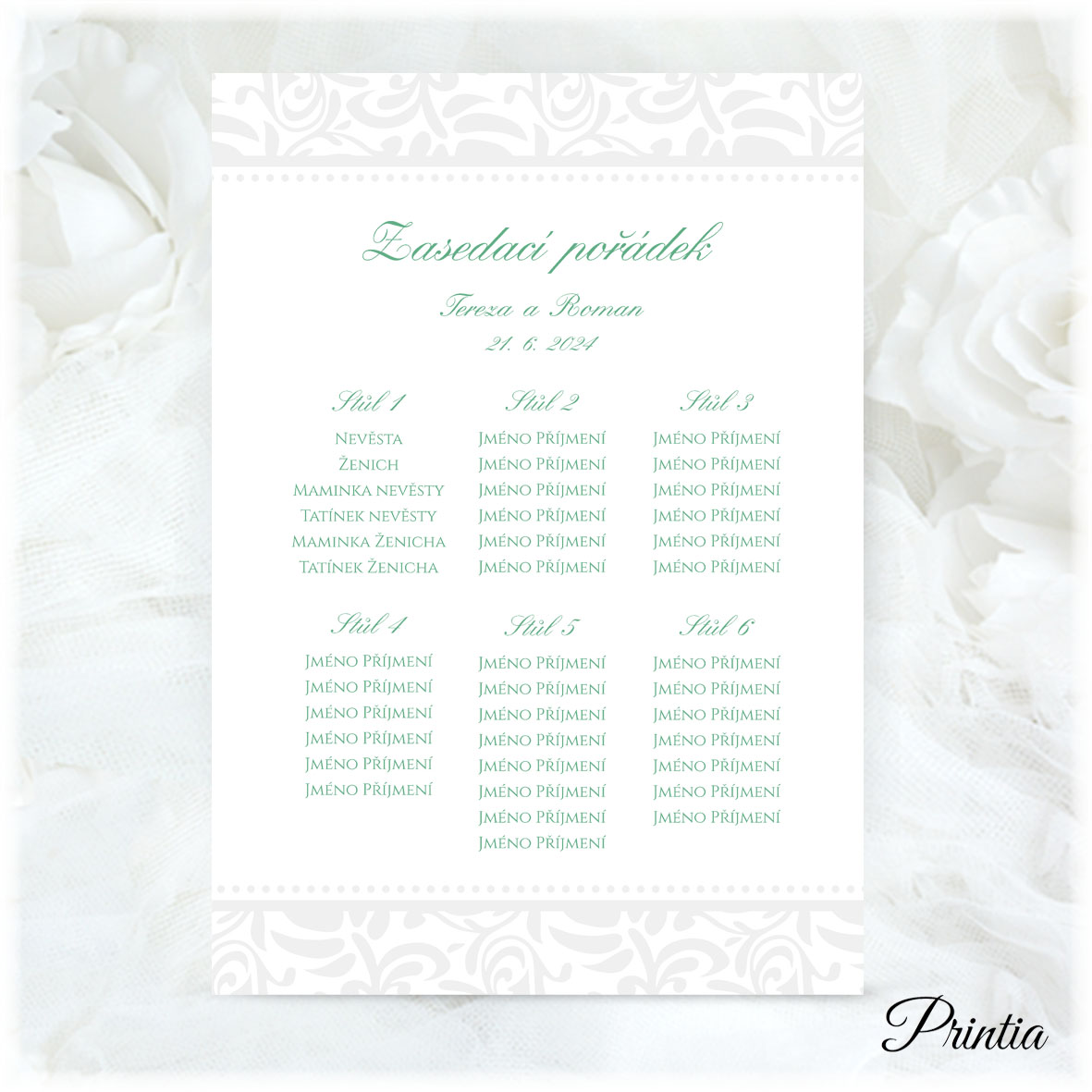 Wedding seating plan